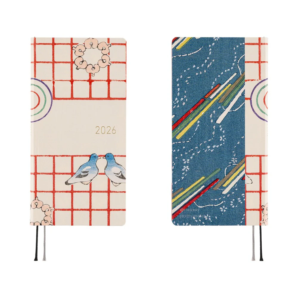 Hobonichi Techo 2026 Spring Edition - Weeks/Wallet Planner Book
- Unsodo: Bijutsukai (Blue Pigeons) - Image 4