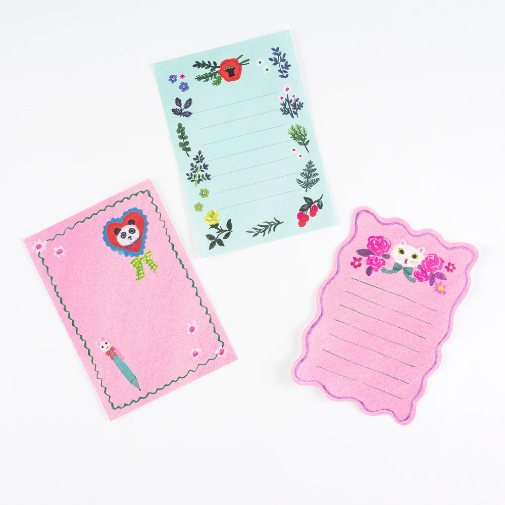 Hobonichi Techo 2026 Spring Edition - Yumi Kitagishi White Cat’s Mini Letter Set - Image 2