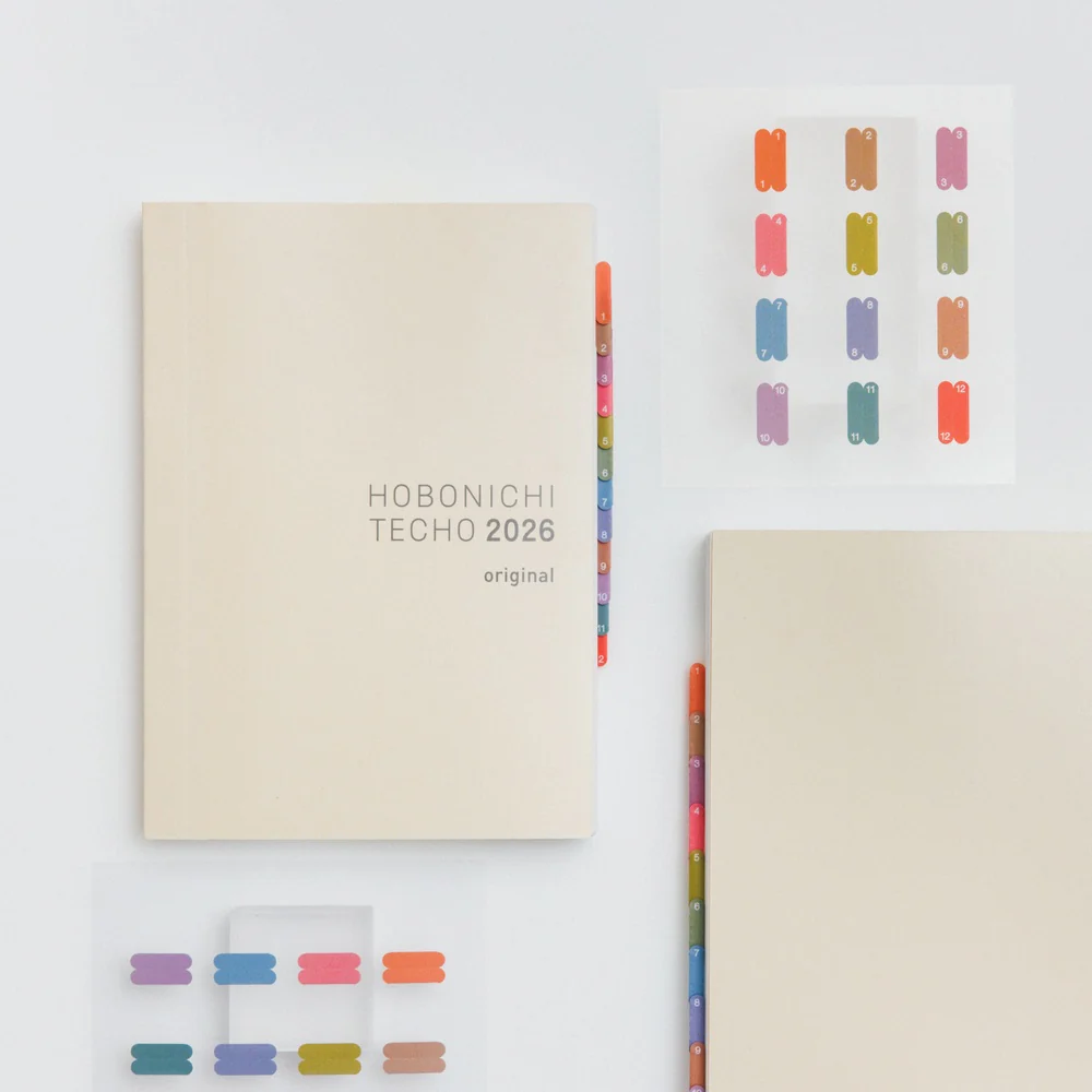 Hobonichi Techo 2026 - TSUKI no IRO Index Stickers - Image 2