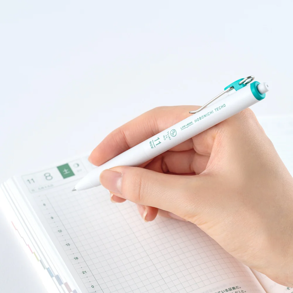 Hobonichi Techo 2026 - TSUKI no IRO Uniball One 0.38mm - July-Dec Set with Case - Image 4