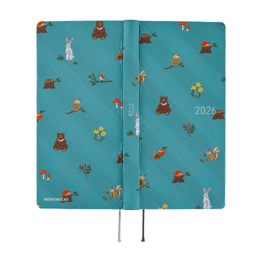 Hobonichi Techo 2026 - Weeks MEGA Planner Book - Bow & Tie: In the Forest [English/Jan Start] - Image 7