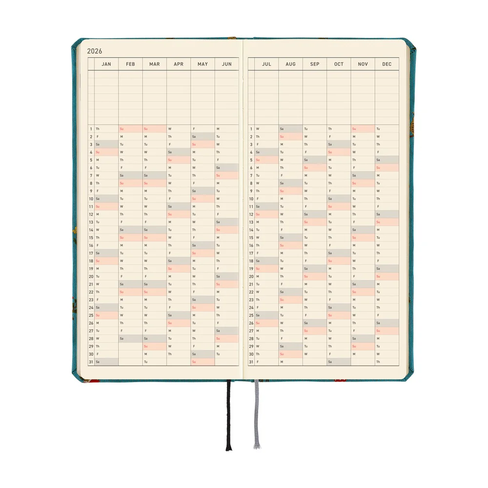 Hobonichi Techo 2026 - Weeks MEGA Planner Book - Bow & Tie: In the Forest [English/Jan Start] - Image 9