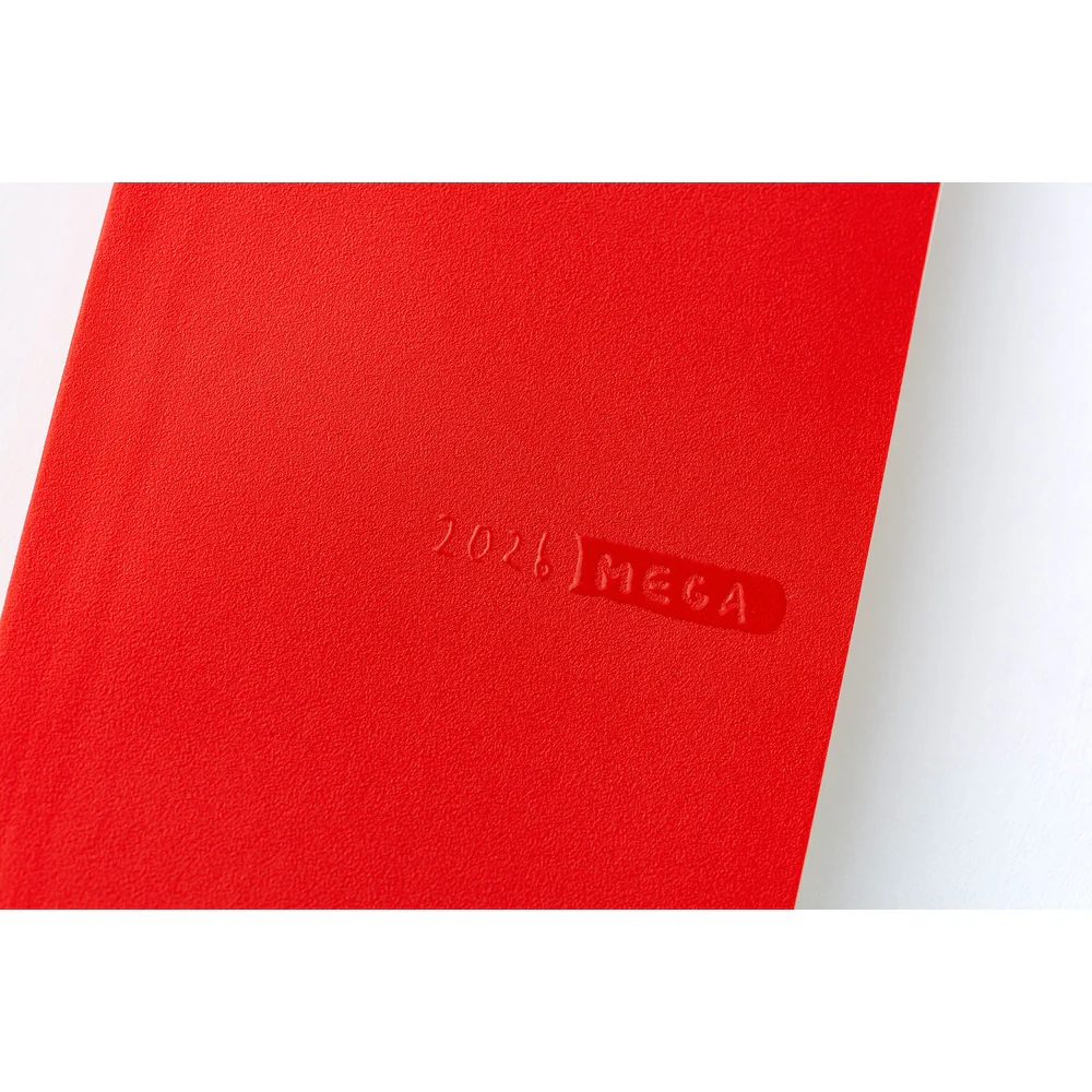 Hobonichi Techo 2026 - Weeks/Wallet MEGA Planner Book - Sneaker: Tomato Red [English/Tall & Slim/Jan Start] - Image 9