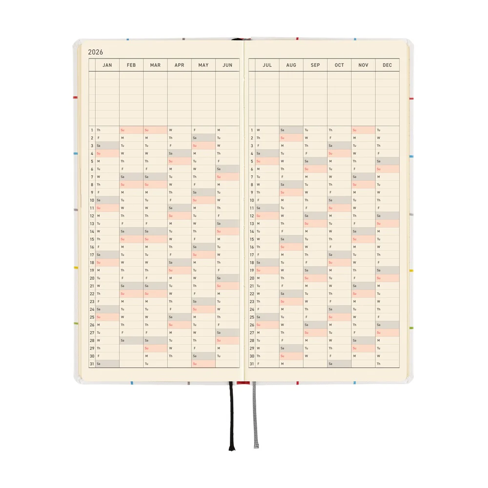 Hobonichi Techo 2026 - Weeks/Wallet Planner Book - 100%ORANGE: Squirrel’s Moving Day [English/Tall & Slim/Jan Start] - Image 5