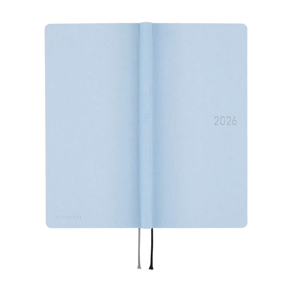 Hobonichi Techo 2026 - Weeks/Wallet Planner Book - Colors: Sky Mist  [English/Tall & Slim/Jan Start] - Image 3