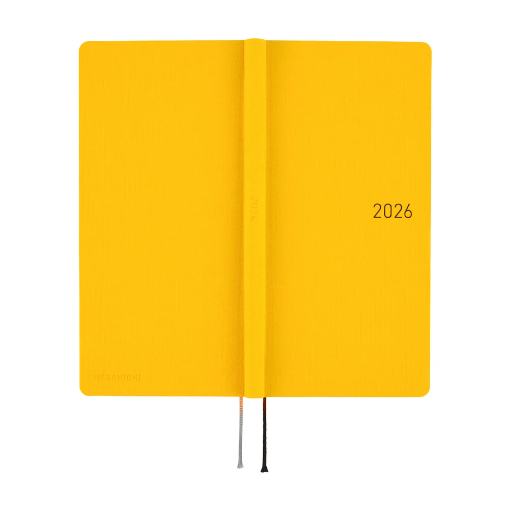Hobonichi Techo 2026 - Weeks/Wallet Planner Book - Colors: Full Moon Yellow [English/Tall & Slim/Jan Start] - Image 3