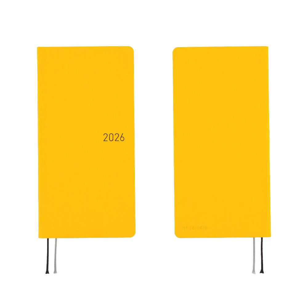 Hobonichi Techo 2026 - Weeks/Wallet Planner Book - Colors: Full Moon Yellow [English/Tall & Slim/Jan Start] - Image 7