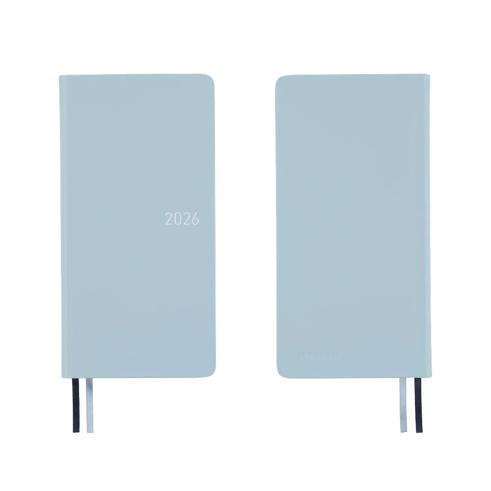 Hobonichi Techo 2026 - Weeks/Wallet Planner Book - Leather: Leather: Snow Blue [English/Tall & Slim/Jan Start] (Copy) - Image 10