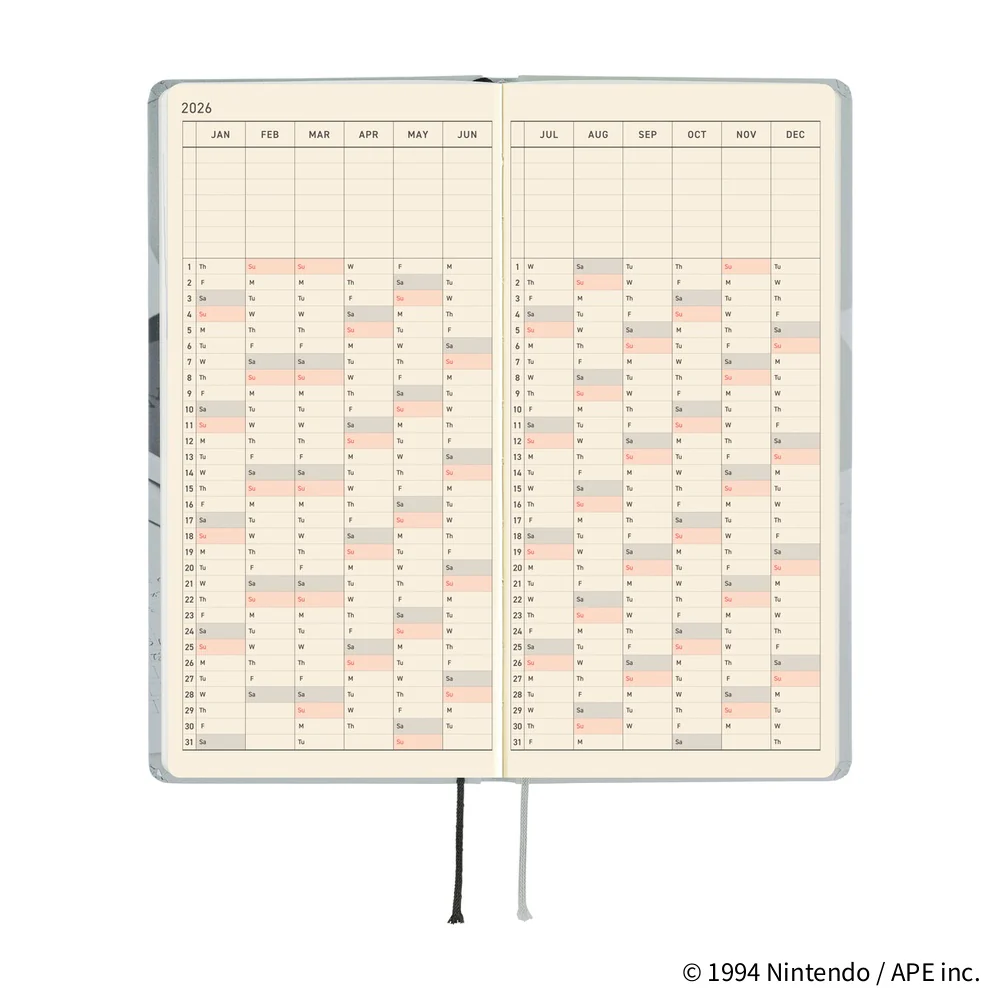 Hobonichi Techo 2026 - Weeks/Wallet Planner Book - MOTHER: The Secret of MOTHER 2 [English/Tall & Slim/Jan Start] - Image 5