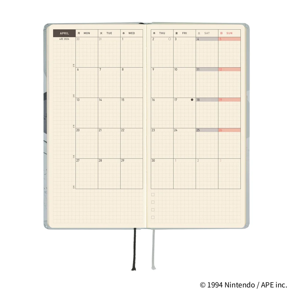 Hobonichi Techo 2026 - Weeks/Wallet Planner Book - MOTHER: The Secret of MOTHER 2 [English/Tall & Slim/Jan Start] - Image 6