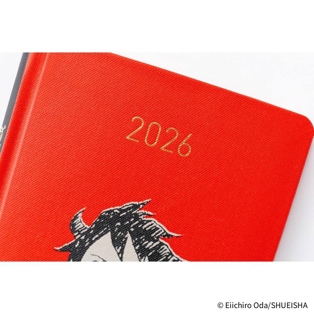 Hobonichi Techo 2026 - Weeks/Wallet Planner Book - ONE PIECE magazine: Straw Hat Luffy (Red) [English/Tall & Slim/Jan Start] - Image 3