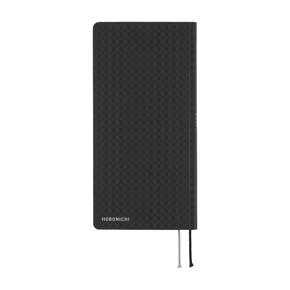 Hobonichi Techo 2026 - Weeks/Wallet Planner Book - Paper Series: Black Gingham [English/Tall & Slim/Jan Start] - Image 2