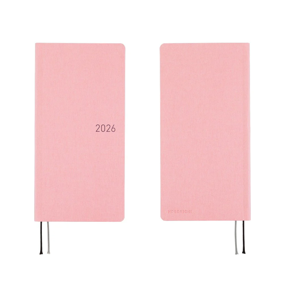 Hobonichi Techo 2026 - Weeks/Wallet Planner Book - Colors: Strawberry Milk [English/Tall & Slim/Jan Start] - Image 7
