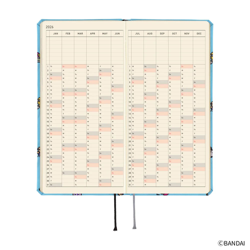 Hobonichi Techo 2026 - Weeks/Wallet Planner Book - Tamagotchi: Our Tamagotchi  [English/Tall & Slim/Jan Start] - Image 6