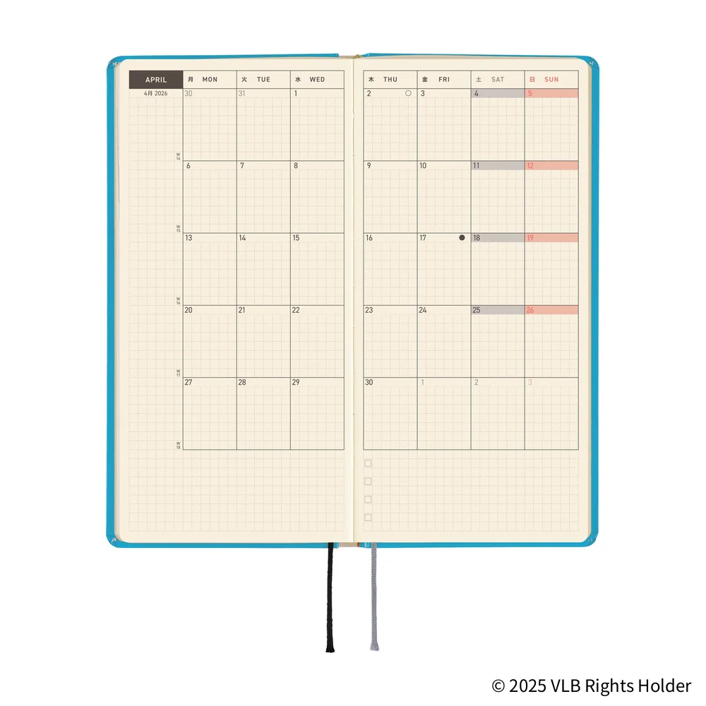 Hobonichi Techo 2026 - Weeks/Wallet Planner Book - Virginia Lee Burton: The Little House [English/Tall & Slim/Jan Start] - Image 4