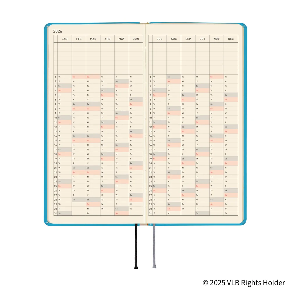Hobonichi Techo 2026 - Weeks/Wallet Planner Book - Virginia Lee Burton: The Little House [English/Tall & Slim/Jan Start] - Image 5
