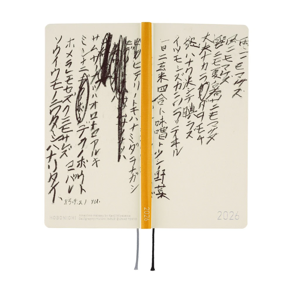 Hobonichi Techo 2026 - Weeks/Wallet Planner Book - Yuichi Inoue: Amenimo Makezu [English/Tall & Slim/Jan Start] - Image 3