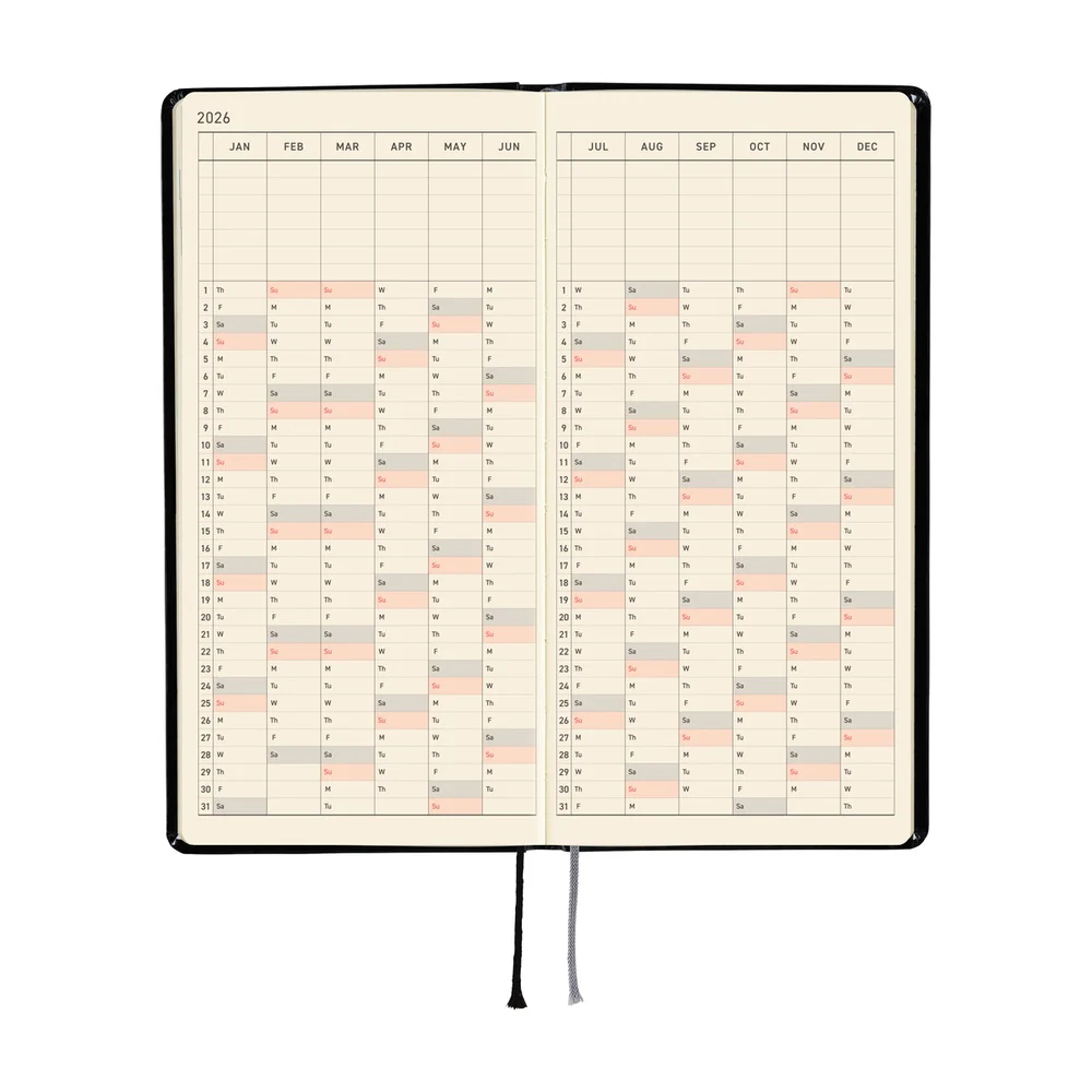 Hobonichi Techo 2026 - Weeks/Wallet Planner Book - Yumi Kitagishi: White Cat’s Daily Life [English/Tall & Slim/Jan Start] - Image 6