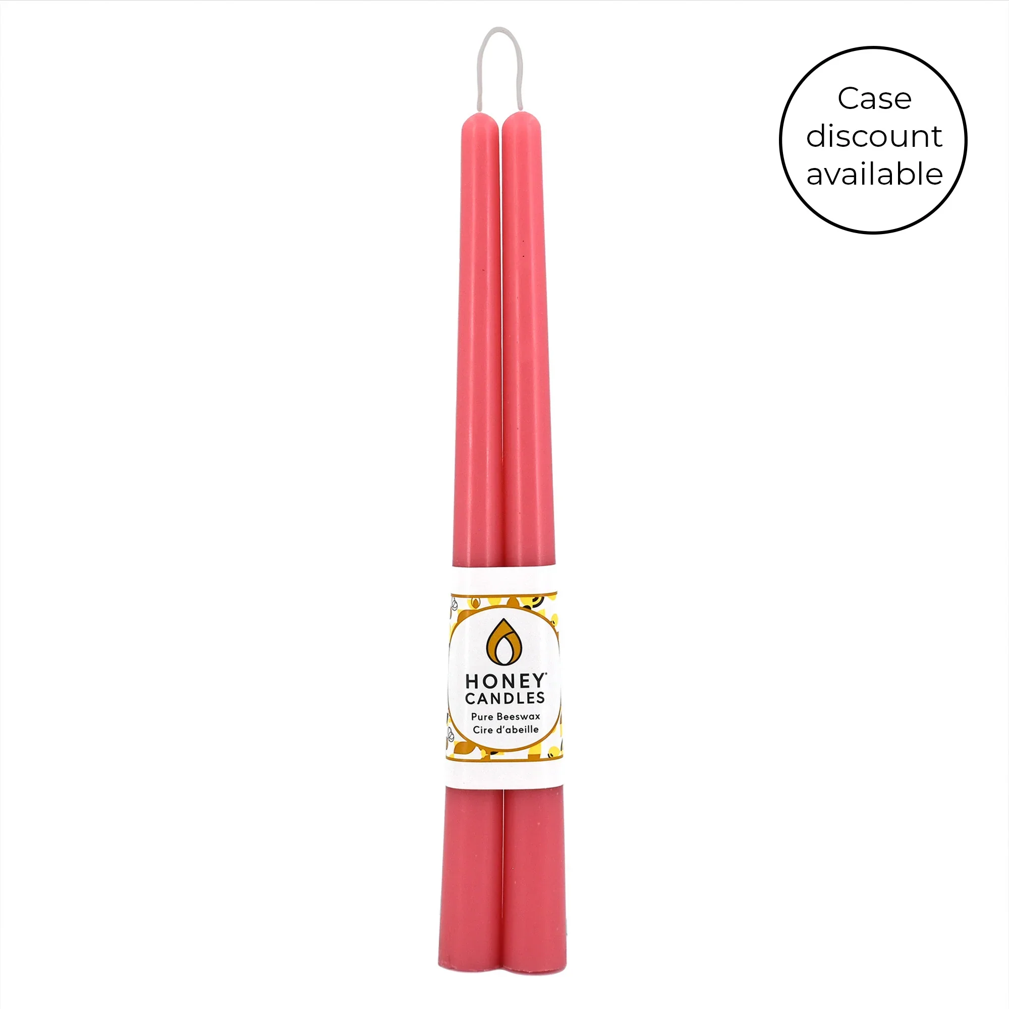 Honey Candles - 12 Inch Taper Candles - Pair - Image 13
