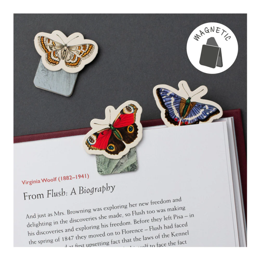 IF - Magnetic Mini Marks Bookmark - Butterflies - Pack of 3 - Image 2