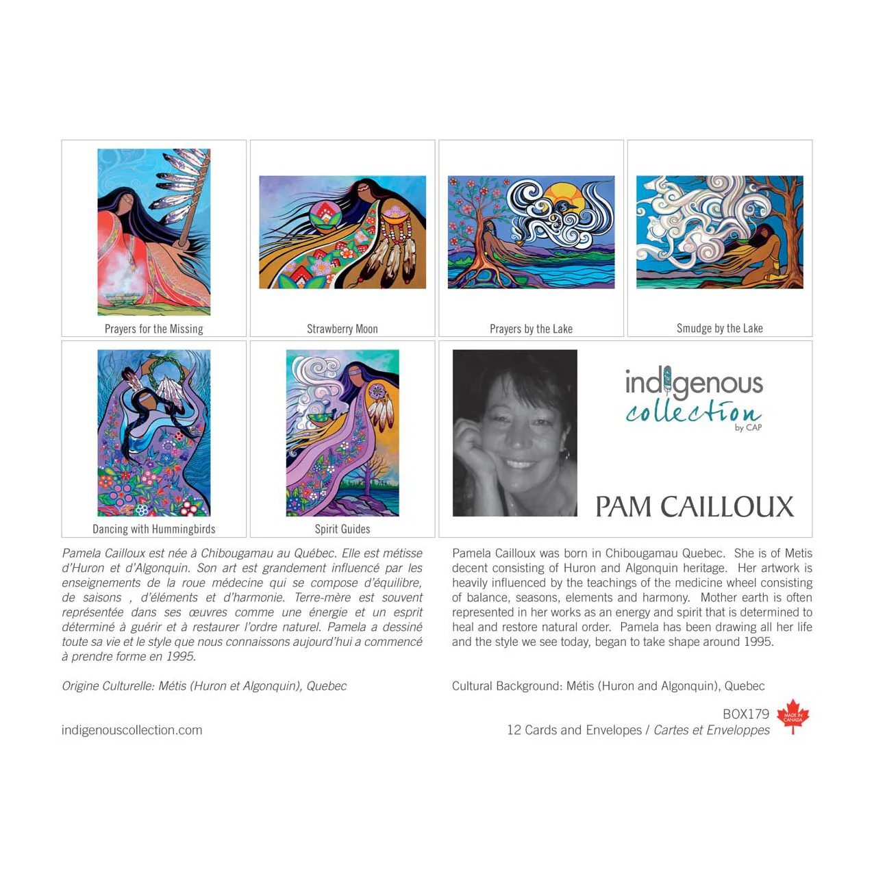 INDIGENOUS COLLECTION by CAP - Box Set Notecards - Pam Cailloux "Prayers by the Lake"