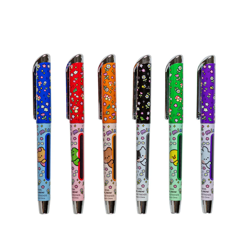 ITOYA - Line Friends Minini - Ready to Write Fountain Pens - Fine - Set of 6 - Image 2