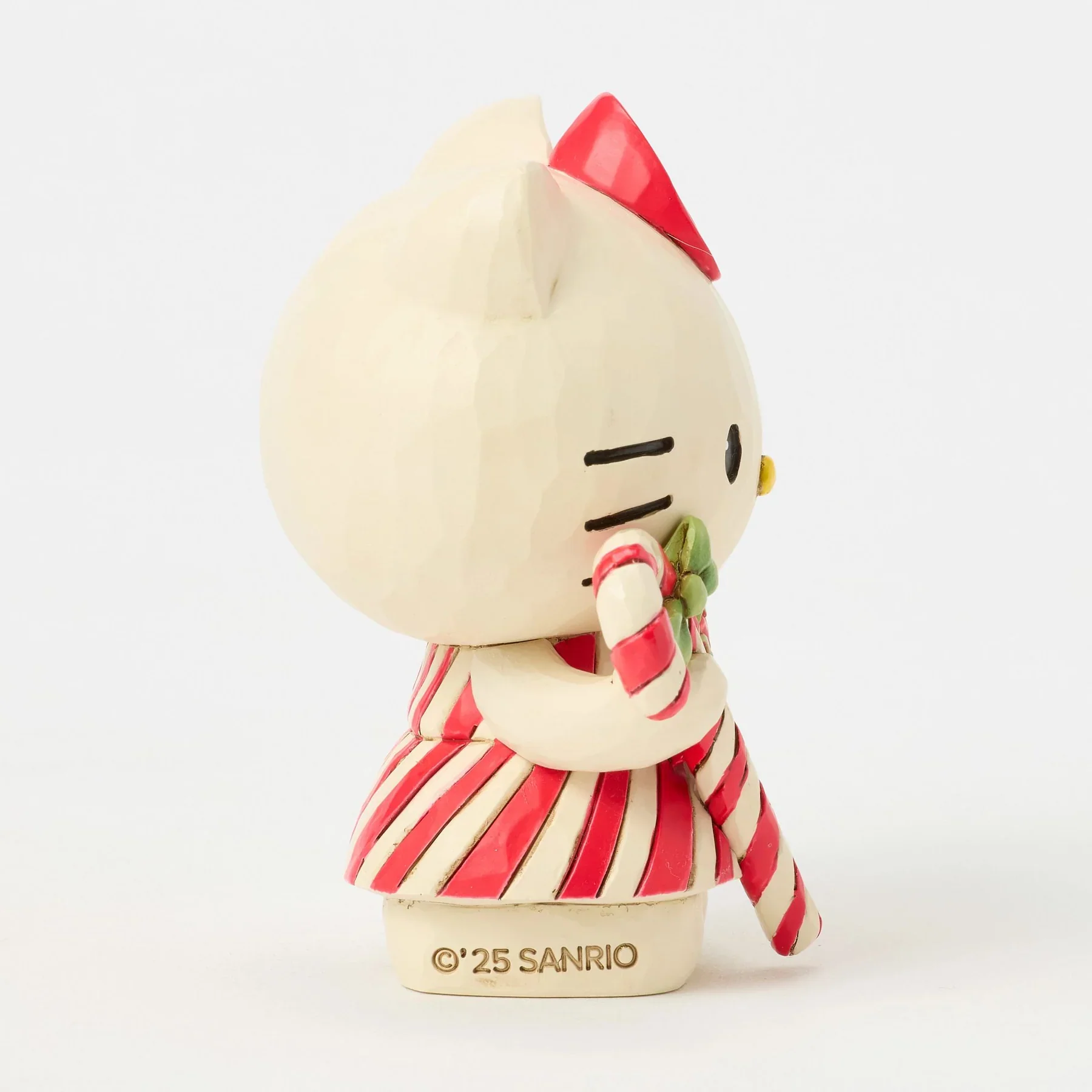 Jim Shore - Hello Kitty Christmas Mini Figure -  Candy Cane - Image 2