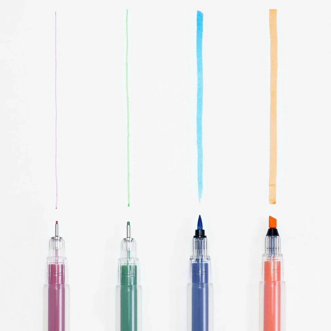 Kakimori - Color Liner Fillable Pen for Fountain Pen Ink - Brush - Image 6