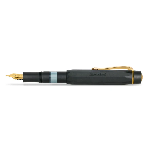 KAWECO - Piston AL Sport Fountain Pen - Solo | Black/Gold