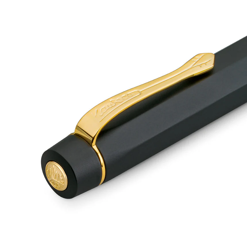 KAWECO - Piston AL Sport Fountain Pen - Solo | Black/Gold - Image 3