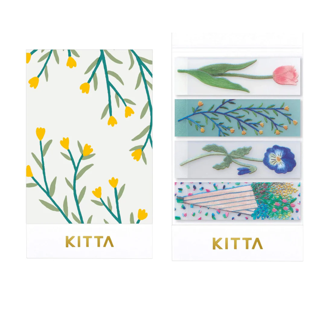 KITTA - Clear Sticky Note - Flower