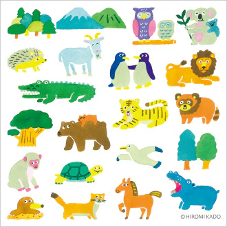 HITOTOKI - Pop-Up Stickers - Animals - Image 2