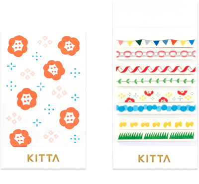 KITTA – SLIM WASHI TAPE STICKERS - FESTIVAL
