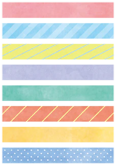 KITTA – SLIM WASHI TAPE STICKERS - MIX 2 - Image 2