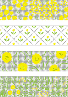 KITTA SPECIAL COLLECTION - HOLOGRAPHIC WASHI TAPE STICKERS - FLOWER - Image 2