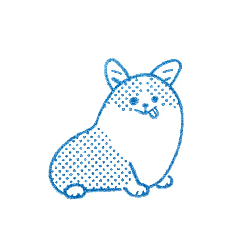 KORI JIRUSHI - Large Stamp - Corgi - Image 2
