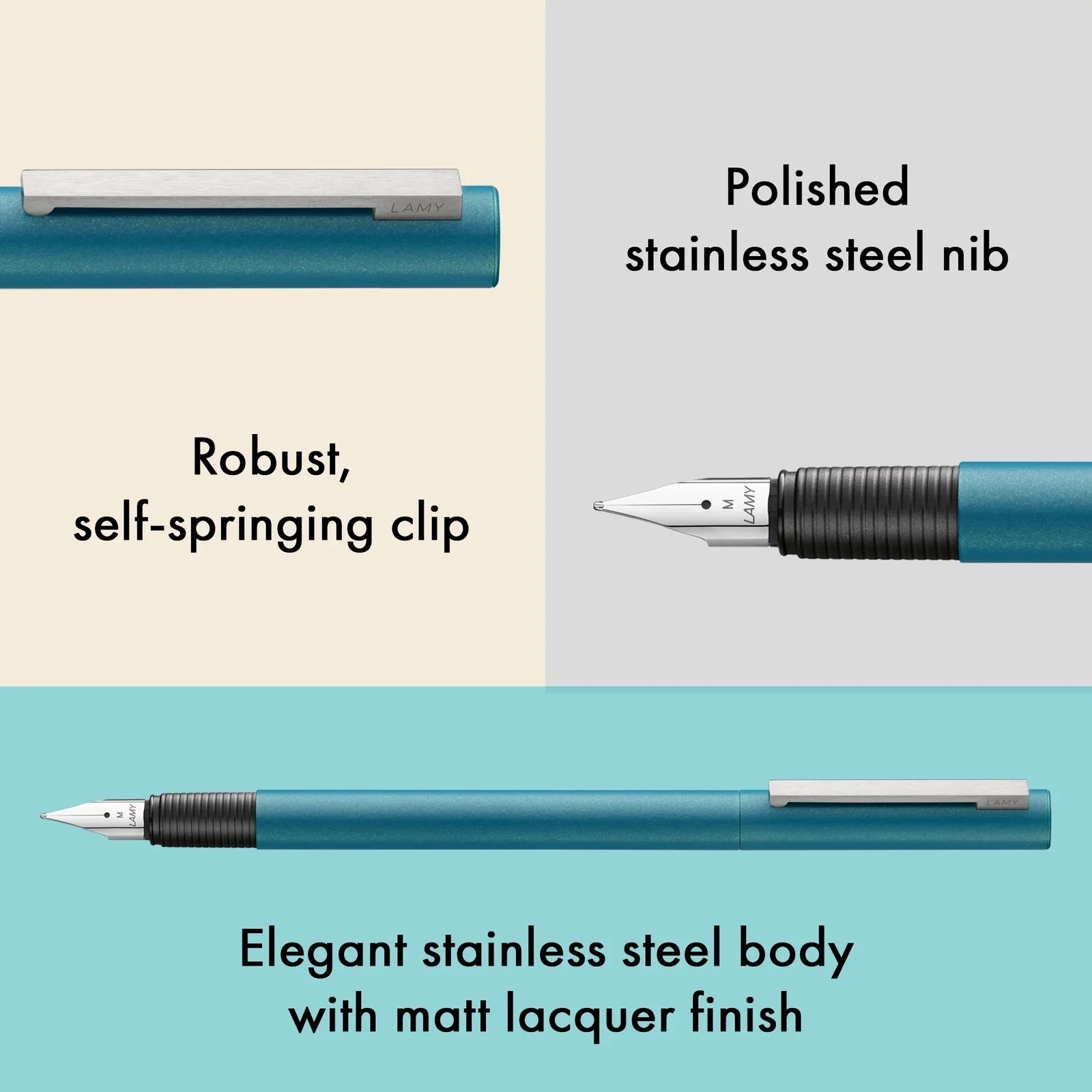 LAMY - CP1 Fountain Pen - Aquamarine - Image 4