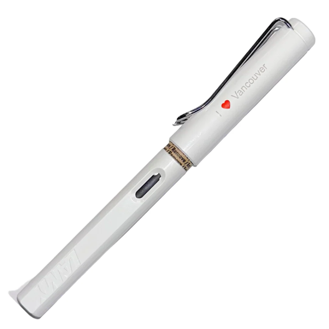 LAMY - Safari - Fountain Pen - White - Special Edition "I Love Vancouver"
