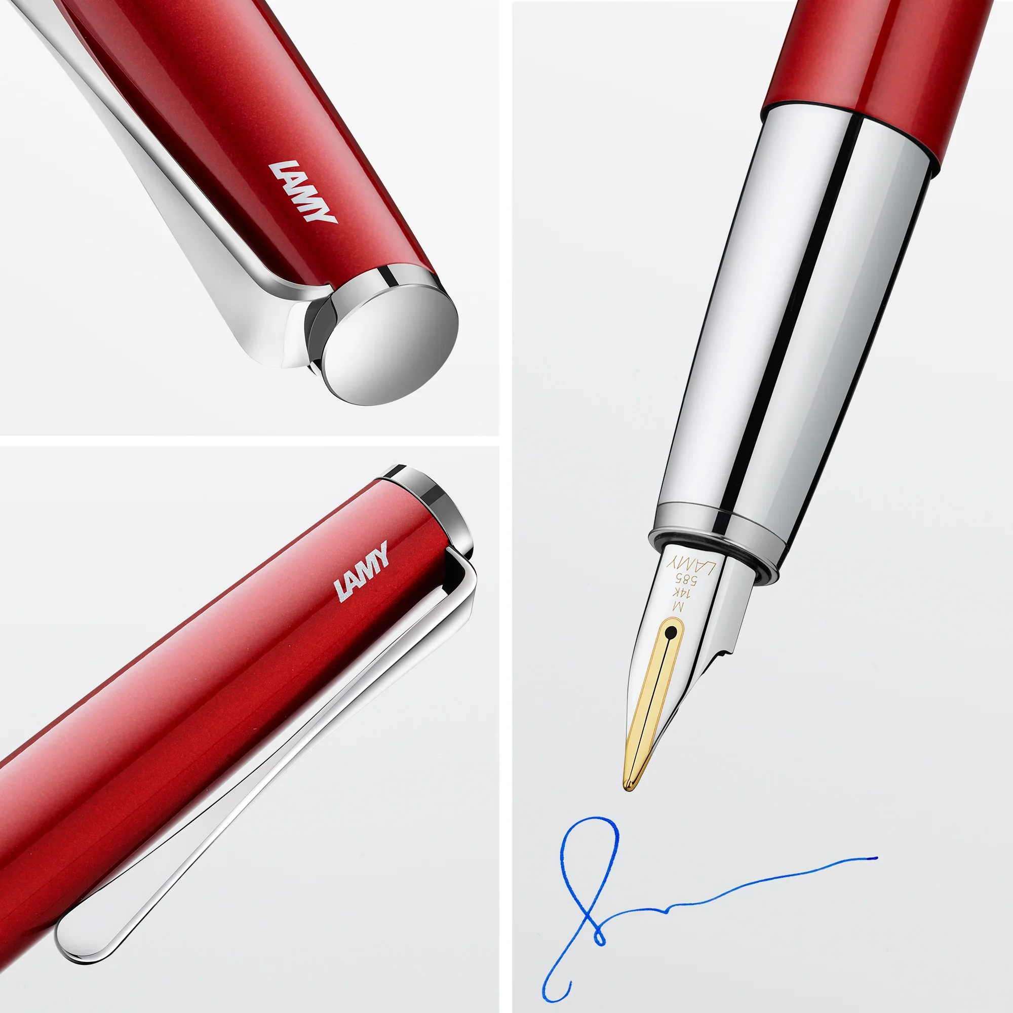 LAMY - Studio Fountain Pen 14k Gold Nib - 2024 Special Edition - Piano Red Gloss - Image 4