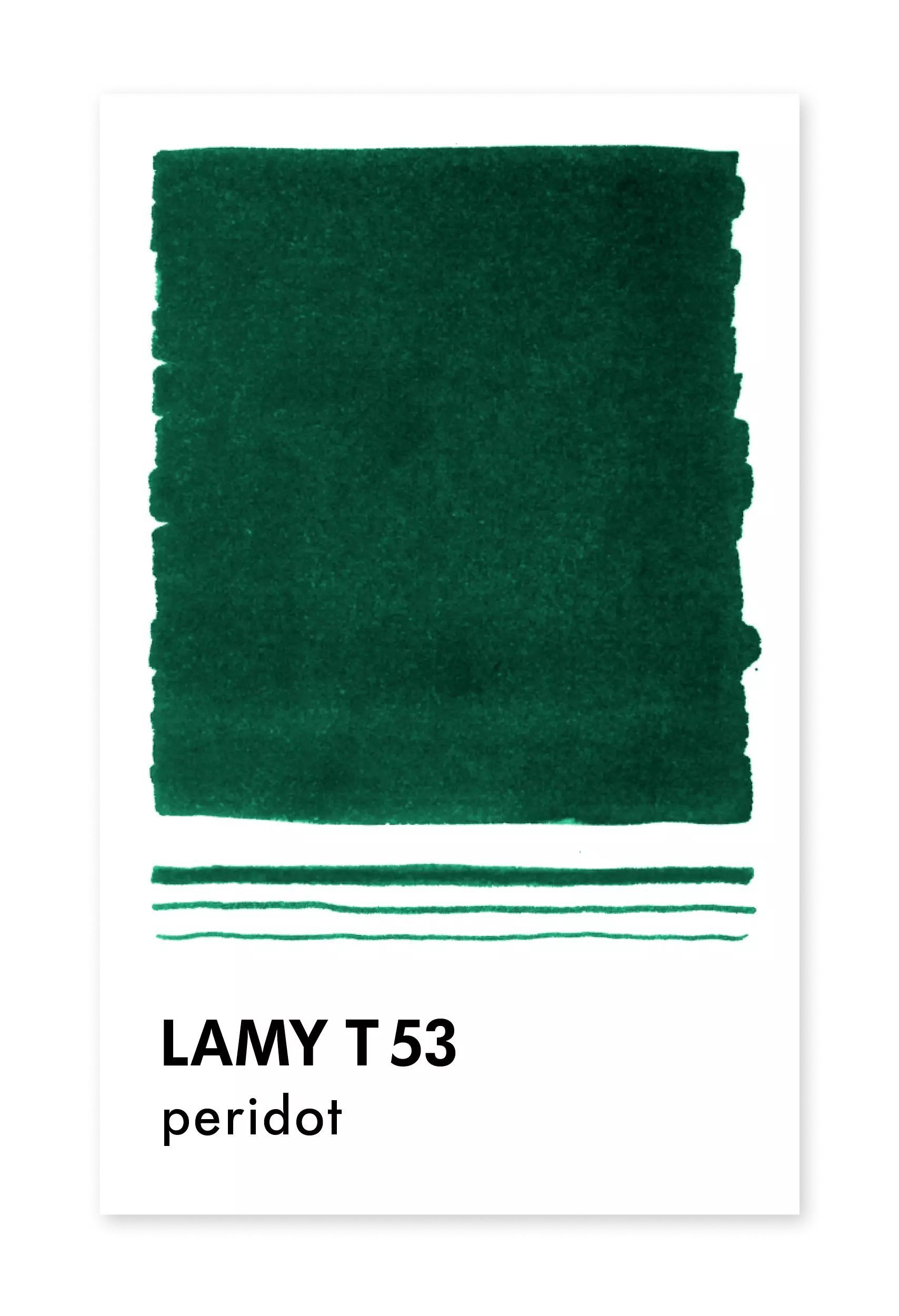 LAMY - T53 Crystal Ink Bottles 30ml  - Peridot - Image 3