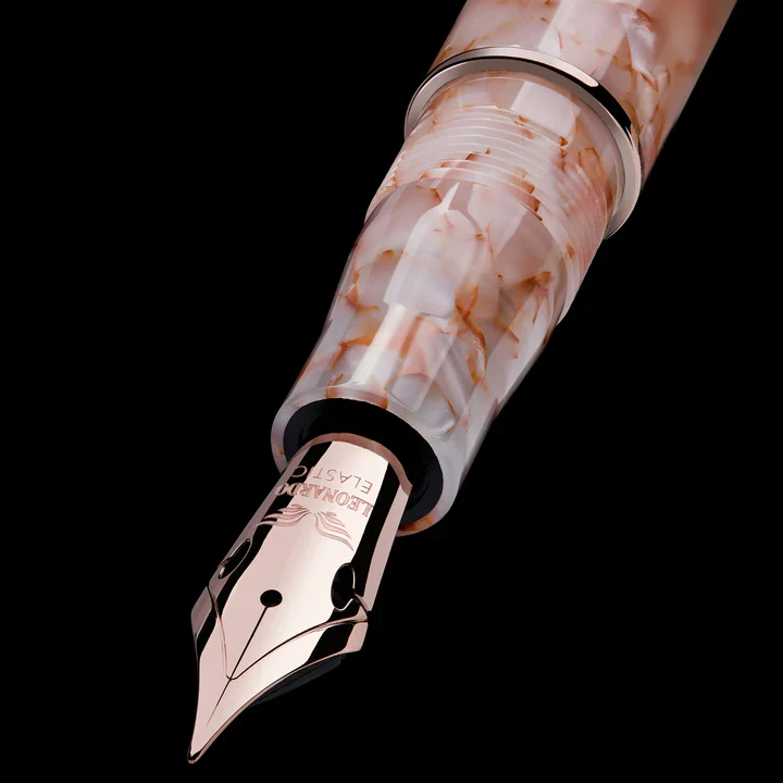 Leonardo Pen - Momento Zero Fountain Pen - Angel Skin (Rose Gold Trim) - Image 3