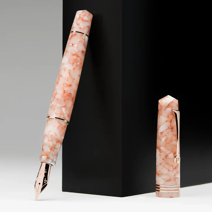 Leonardo Pen - Momento Zero Fountain Pen - Angel Skin (Rose Gold Trim) - Image 4