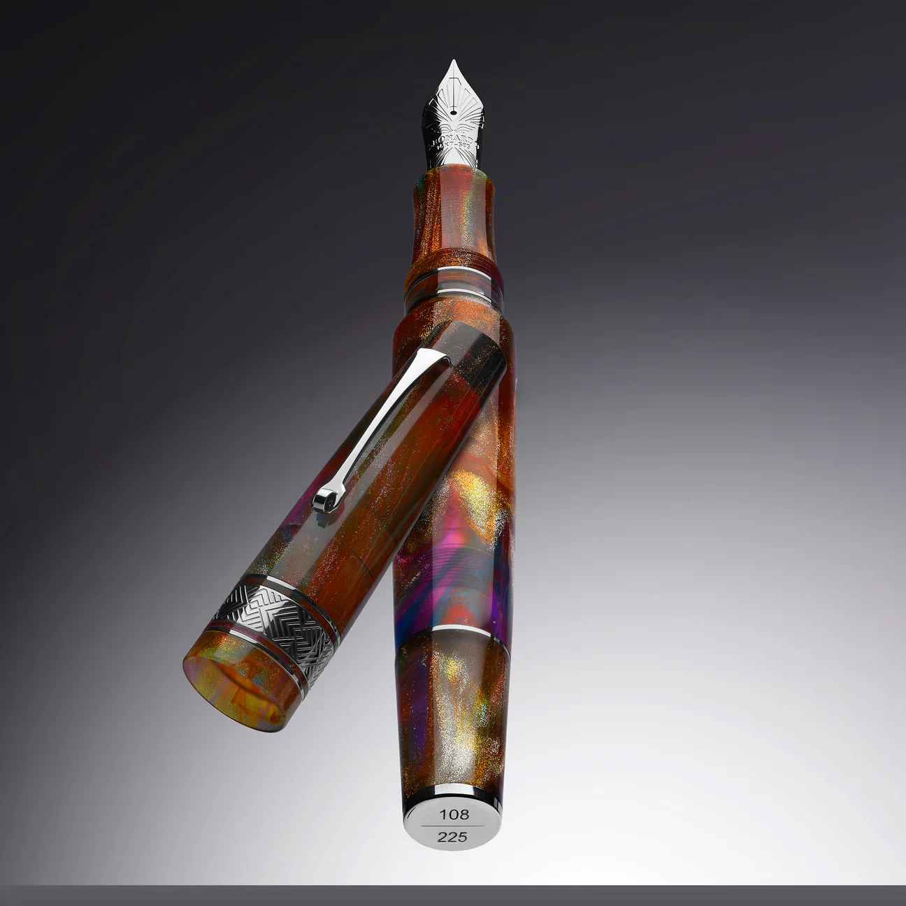 Leonardo Pen - Supernova Primary Manipulation 5 #6 Steel Nib – Silver Trim - Image 3
