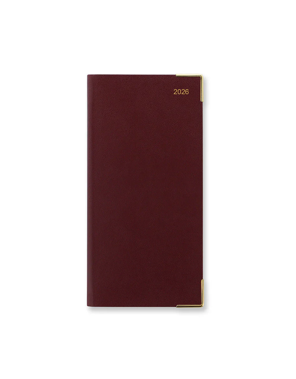 Letts of London - 2026 Slim Weekly Planner with Appointments - Landscape Week-to-View - Burgundy