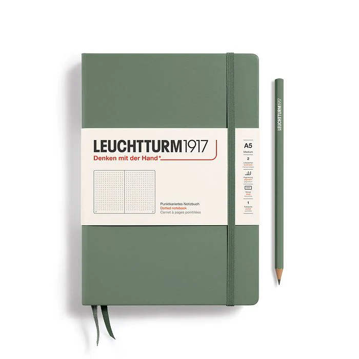 Leuchtturm1917 - Notebook Medium - A5 - Hardcover - Olive