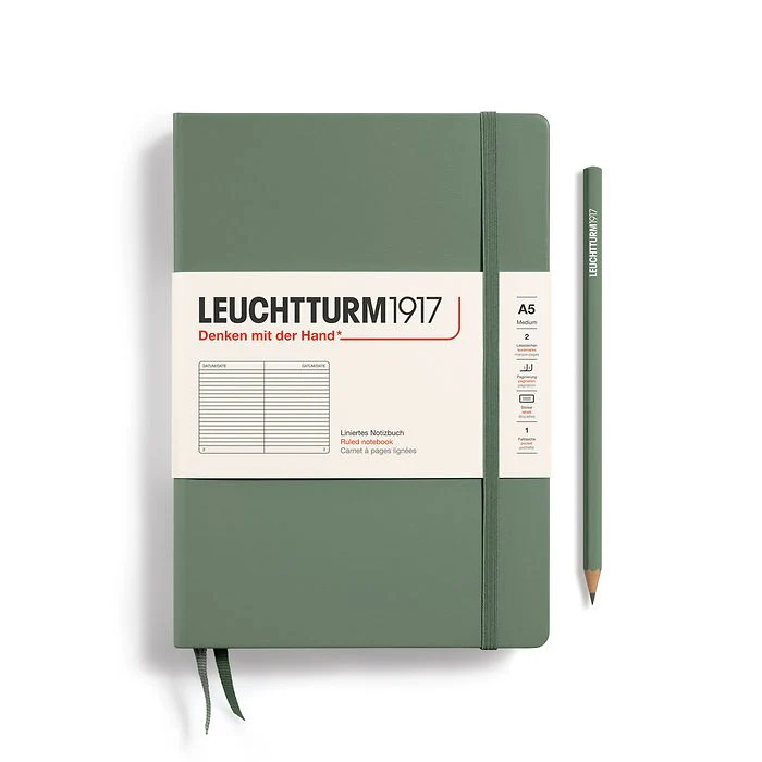 Leuchtturm1917 - Notebook Medium - A5 - Hardcover - Olive - Image 2