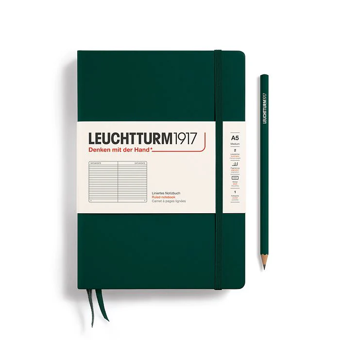 Leuchtturm1917 - Notebook Medium - A5 - Hardcover - Forest Green - Image 3