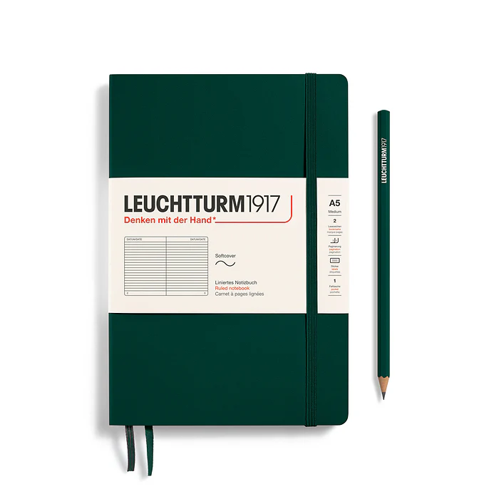 Leuchtturm1917 - Notebook Medium - A5 - Softcover - Forest Green - Image 2
