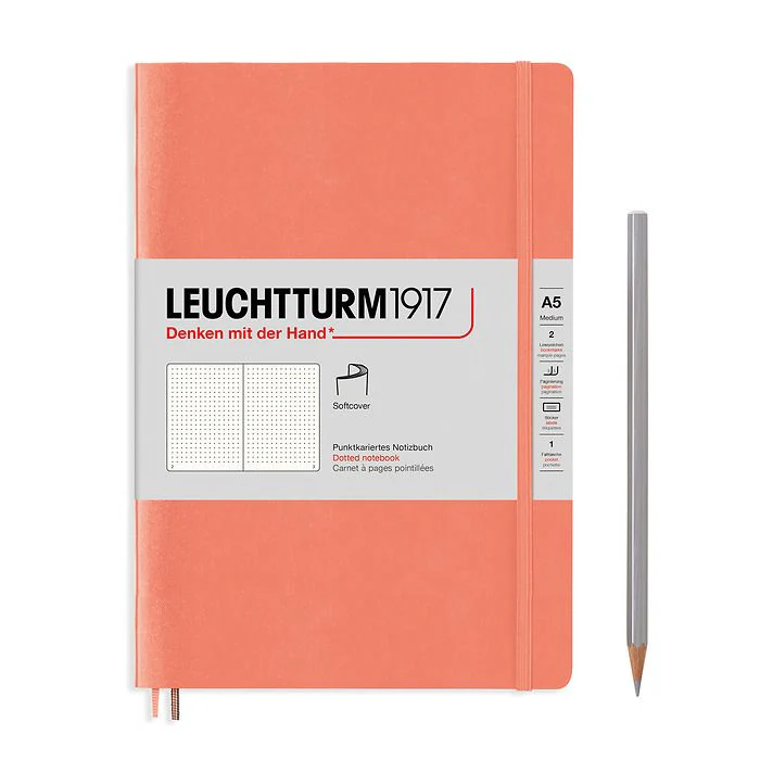 Leuchtturm1917 - Notebook Medium - A5 - Softcover - Bellini - Dotted