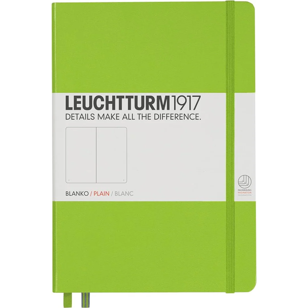Leuchtturm1917 - Notebook Medium - A5 - Hardcover - Lime - Plain